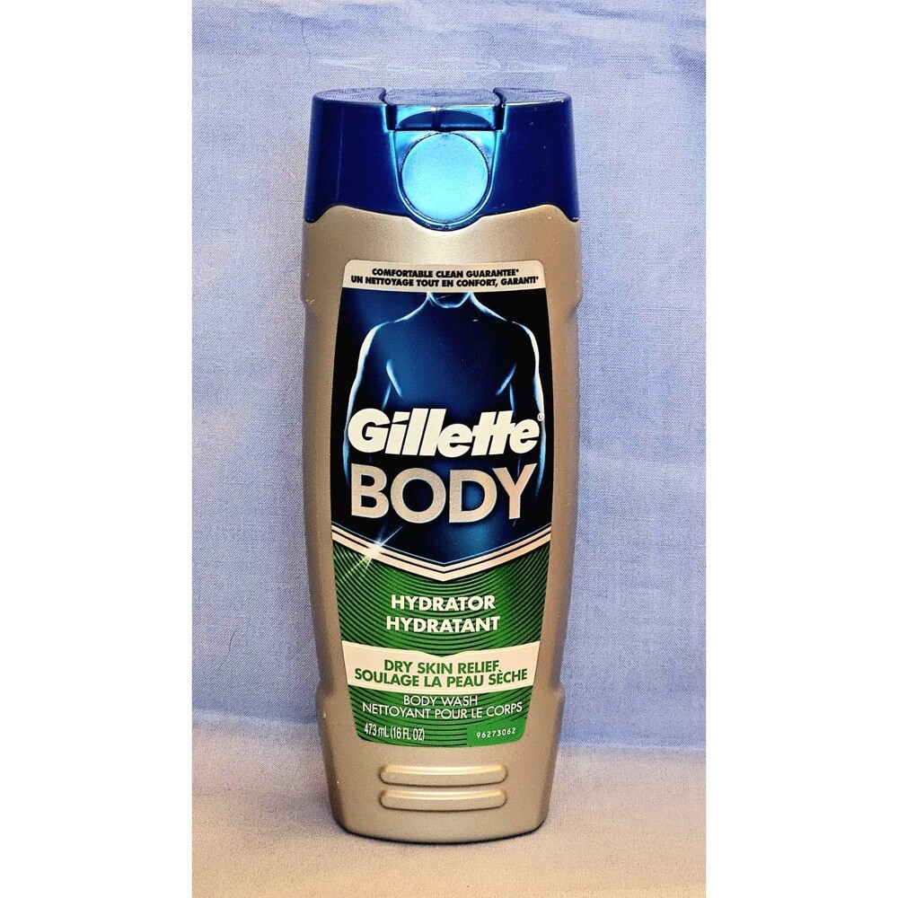 Gillette Body Hydrator Wash Men's Dry Skin Relief 16oz Discontinued NEW Rare HTF